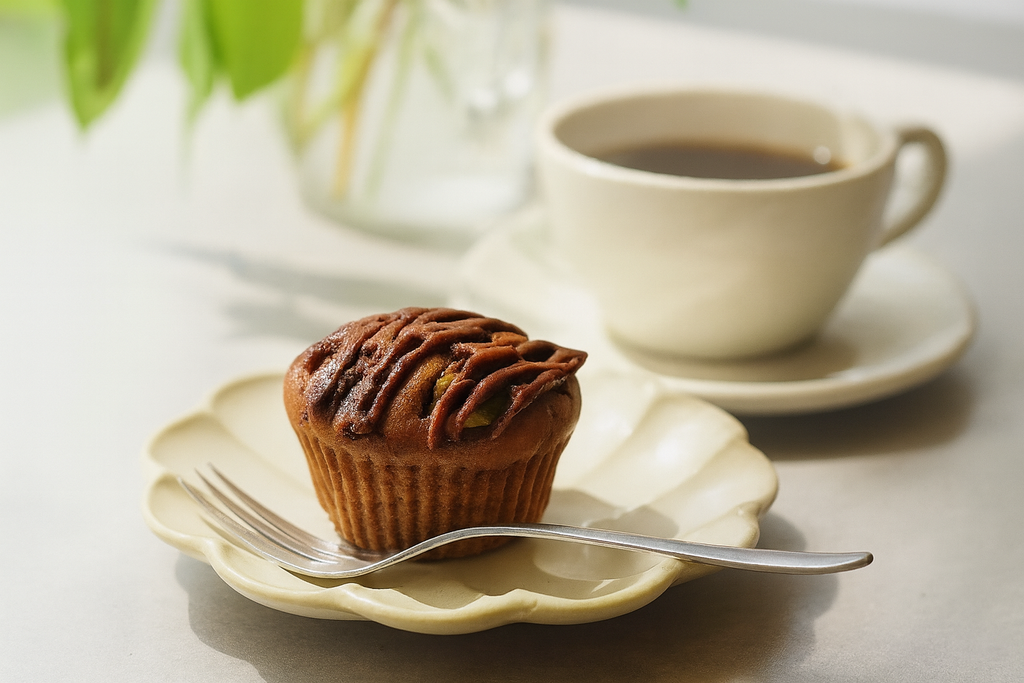 生理前の心身の不調をサポートする黄金コンビ「豆乳×バナナ」を使用した「まろやか豆乳のバナナショコラマフィン」が新登場！